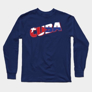 Cuba Vintage style retro souvenir Long Sleeve T-Shirt